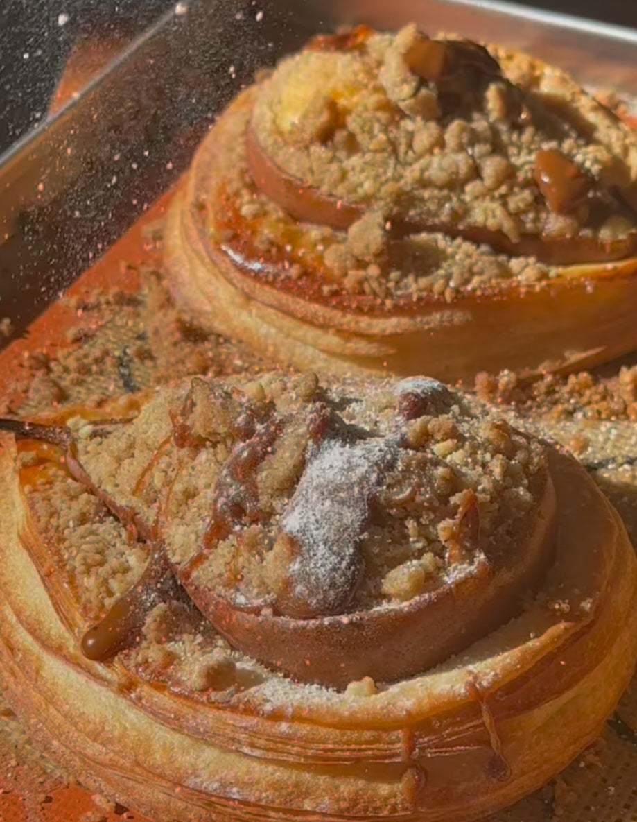 Pear & almond danish