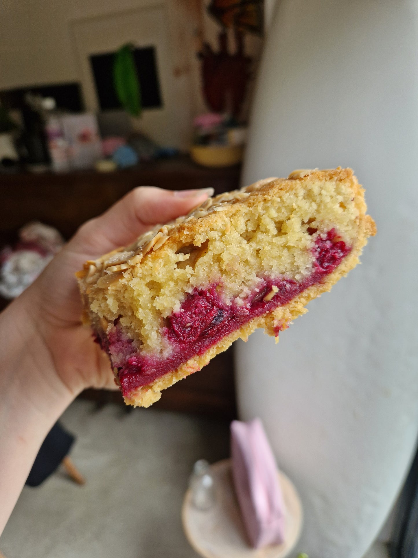 Raspberry bakewell tart - Tywardreath Bakery