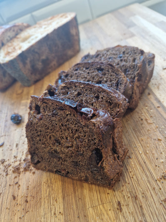 Chocolate malt loaf