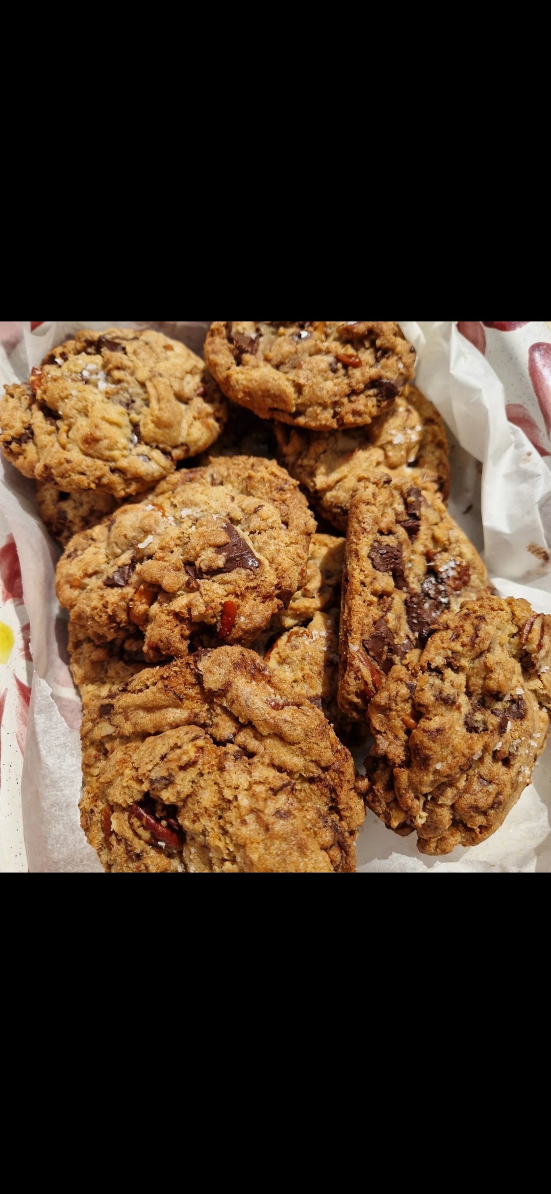 Brown butter, malt, chocolate chip & sea salt cookies